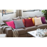 Solid color linen throw pillow