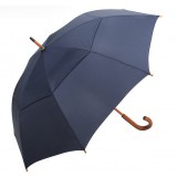 Solid color long handle windproof umbrella