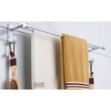 Space aluminum double layer towel rack