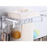 Space aluminum folding bath towel holder