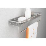 Space aluminum multi-functional towel rack