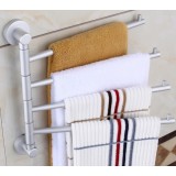 Space aluminum rotation towel rack