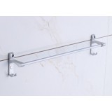 Space aluminum single rod towel rack