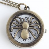 Spider necklace watch