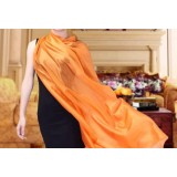 Spring and autumn long pure color silk scarves & Silk large authentic mulberry silk scarf