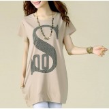 Spring and summer women's loose short-sleeved t-shirt