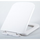 Square white toilet seat cover