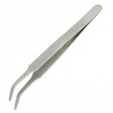 Stainless steel curved flat nose Tweezers