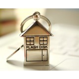 Stainless steel house shape USB flash drive