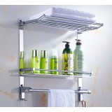 Stainless steel multifunction bathroom sundries rack