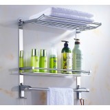 Stainless steel multifunction bathroom sundries rack