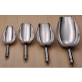 Stainless steel multipurpose ice scoop