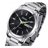 Stainless steel waterproof calendar watch