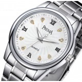 Stainless steel waterproof quartz couple watch