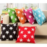 Stars flannel pillow cover