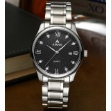 Steel strap calendar quartz watch