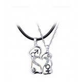 Sterling Silver Cupid couples Necklace Necklace