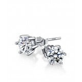 Sterling Silver CZ classic Earrings