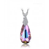 Sterling Silver Dream colorful crystal pendant
