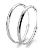  Sterling Silver Fashion big rings Earrings