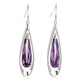 Sterling Silver Fashion crystal drops Earrings