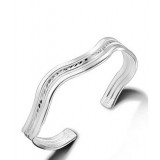 Sterling silver fashion wave Bracelet 