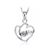 Sterling Silver Heart to Heart Necklace