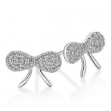 Sterling Silver lovely Bow Earrings