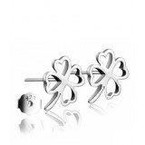 Sterling Silver lucky clover Earrings 