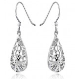 Sterling silver water-drop elegant women's earrings