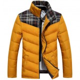 Stitching short style Men's duck down jacket