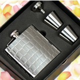 Stone patterns 8oz stainless steel hip flask