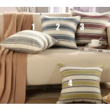 stripes linen pillow cover