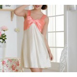 Summer emulation silk nightgown