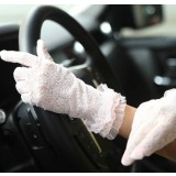 Summer female thin lace UV prevented gloves