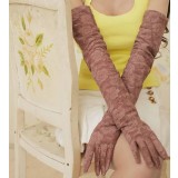 Summer long lace UV prevented gloves