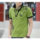 Summer men short sleeve polo shirt