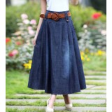 Summer new denim long skirt