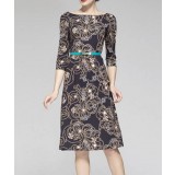 Summer women floral print dress