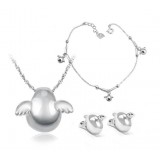 Sweet angel sterling silver jewellery sets