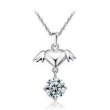 Sweet Cupid Sterling Silver Necklace