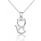 Sweet heart silver women pendant