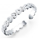 Sweet heart sterling silver Valentine bracelet