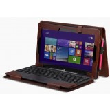 Tablet PC and keyboard leather case for Asus Transformer Book T100