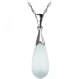 Tenderness water droplets pendant in sterling silver