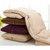 Thick cotton pillow + quilt for office