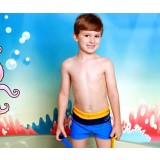 Three-color little boy swim trunks