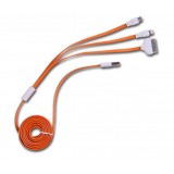 Three in one multifunctional charging cable