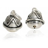 Titanium silver DIY accessories clover bells