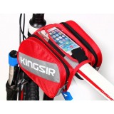 Touch screen bicycle beams bag